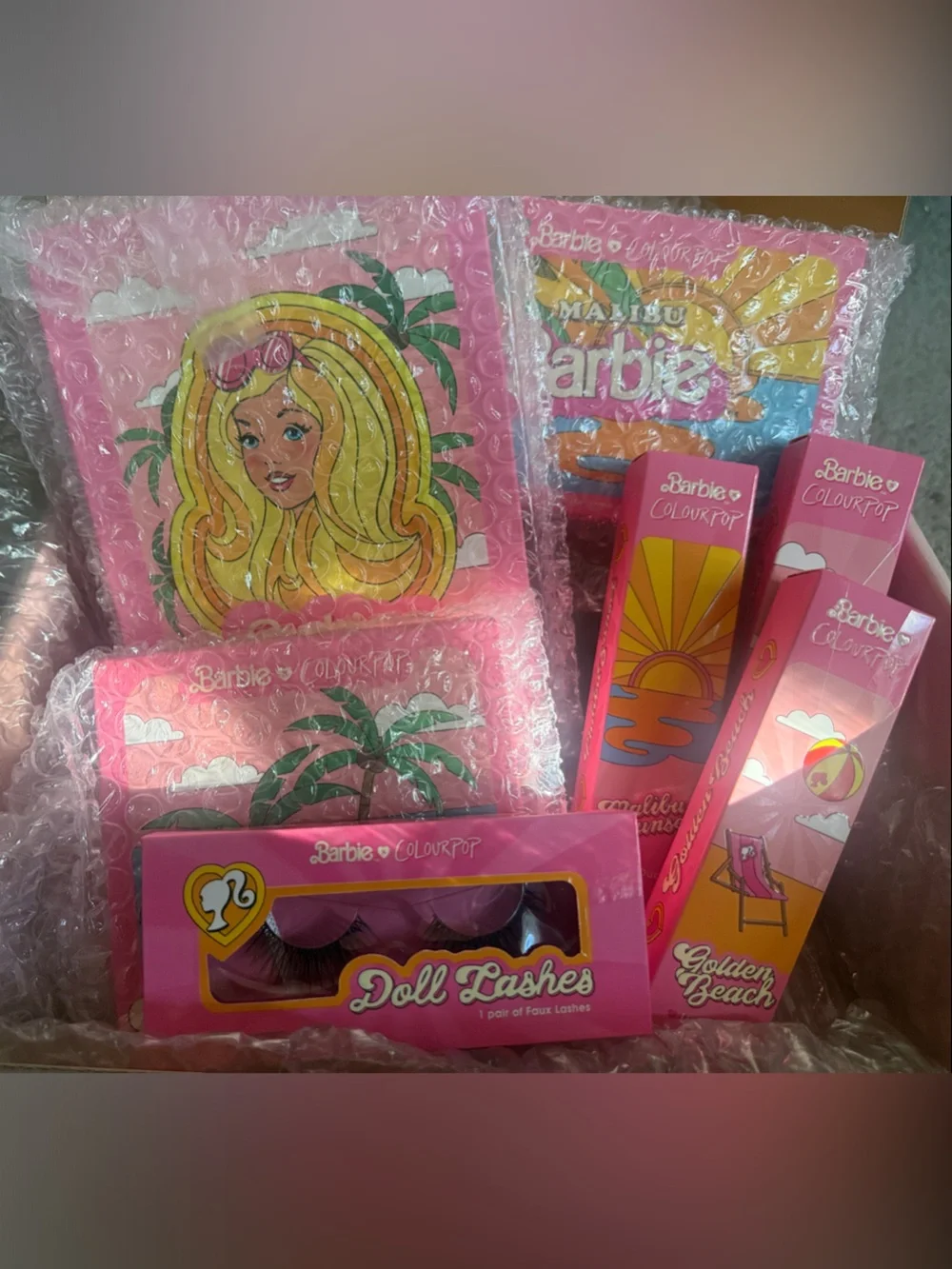 Colourpop x Malibu Barbie Limited Edition Full Collection Set ALL NEW in Box